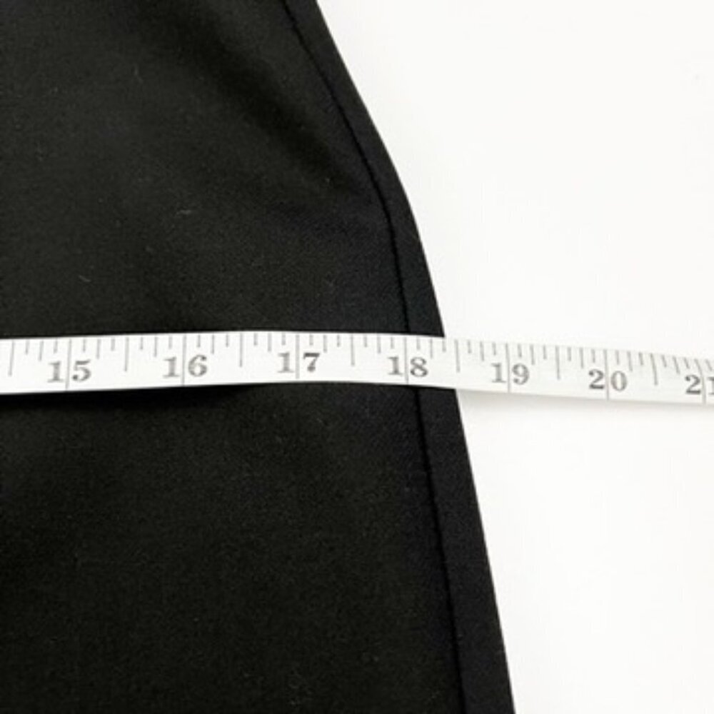 St. Emile Sheath Dress Women's Size 6 Black 3/4 Sleeves Tailored Classic LBD - Picture 11 of 16